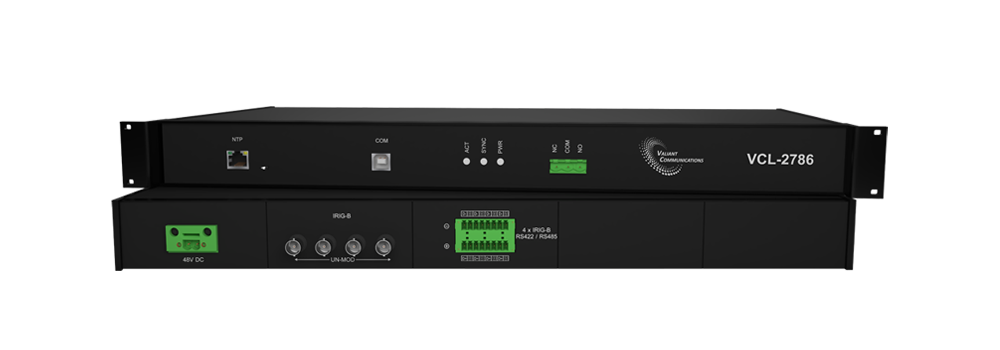 VCL-2786, NTP To 16 X IRIG-B Converter (NTP Client), Time Distribution Unit