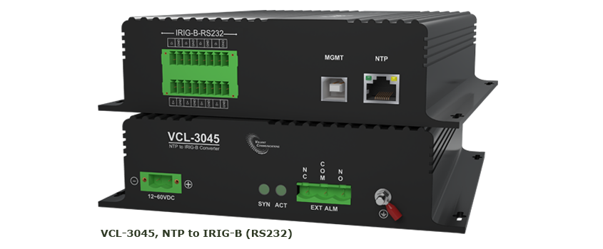 VCL-3045, NTP To IRIG-B Converter: Time Distribution Unit